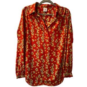 CABI Belfry Blouse size Small Long Sleeve EUC 15143